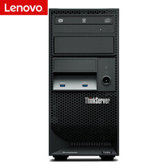 联想(Lenovo) ThinkServer TS250塔式服务器主机 台式机 CPU I3-7100+19.5英寸显示器 8G内存/2*1T硬盘/增加一个单口千兆/1G独显