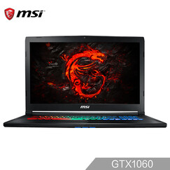 微星(MSI)GP72MVR 7RFX-621CN GTX1060 6G 17.3英寸游戏笔记本电脑(i7-7700HQ 8G 1T+128G SSD 赛睿多彩)黑