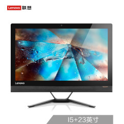 联想（Lenovo) AIO 300 23英寸一体机台式电脑（ I5 7200U 8G 1T 2G独显 无线网卡 蓝牙 Win10）黑色