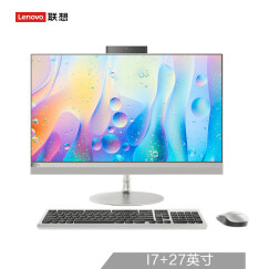 联想（Lenovo）AIO 520 致美一体机台式电脑27英寸QHD（I7-7700T 16G 2T+128SSD GF940MX 2G 三年上门）银