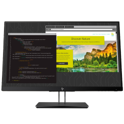 惠普（HP）Z24i G2 24英寸工作站级显示器 微边框IPS屏 0亮点保障 升降旋转底座 无闪屏&低蓝光显示器