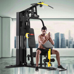 康强 综合训练器 多功能力量械 家用健身器材 三人站组合健身器材 单人站M8X铸铁80公斤配重