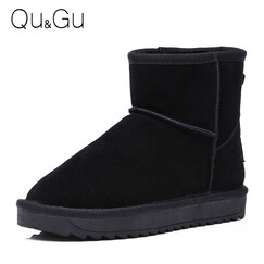 Qu&Gu Ñ©µØÑ¥Å®ÄÐͯЬ¶¬¼¾µÍͲ·Ã«Å£Æ¤±£Å¯¼Óºñ·À»¬´¿É«Ñ¥×ÓÆ½µ×ԲͷŮʿÐÝÏÐÃÞЬÄÐЬ ¿§·ÈÉ« ŮЬ37