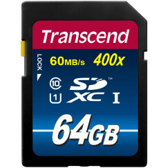 创见（Transcend）64GB UHS-I Class10 SDXC存储卡（读速60Mb/s）