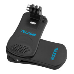TELESIN适配GoPro12背包夹action4配件gopro11配件机身肩带夹360度可旋转运动相机背包支架兼容gopro10 9 小蚁背包夹送转接头