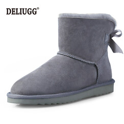 DELIUGG ÑòƤëһÌåÑ©µØÑ¥Å®ÇﶬпîŮѥ¾µäºûµû½áƽµ×·À»¬¶ÌͲ±£Å¯Å®Ð¬ »ÒÉ« 36