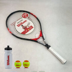 威尔胜（Wilson） 儿童拍网球拍 儿童拍入门级网球拍网球包 2140黑红25寸