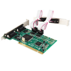 乐扩 9865-4S PCI转4口RS232串口扩展卡 DB9针COM口  9865芯片