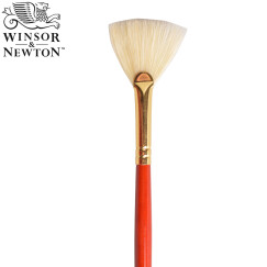 温莎牛顿（WINSOR&NEWTON） 温莎牛顿 画家专用油画笔 长杆猪鬃 专为油画创作设计 扇形4号