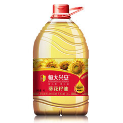 恒大兴安 葵花籽油4l 物理压榨油食用油家用 天然优质向日葵