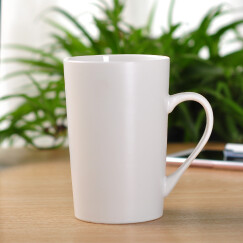 布丁瓷艺 简约陶瓷水杯马克杯大容量杯子创意咖啡杯牛奶麦片杯可定制 12号哑光