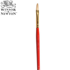 温莎牛顿（WINSOR&NEWTON） 温莎牛顿 画家专用油画笔 长杆猪鬃 专为油画创作设计 榛形峰2号