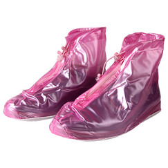 ȤÐÐ PVC·ÀˮЬÌ× ·ÛÉ«36-39Âë ÀÁ´Ê½·ÀÓêЬÌ×ÄÐÅ®¼Óºñµ×ÓêЬ ·À»¬ÄÍĥƽµ×ÓêÑ¥Ì×