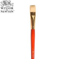 温莎牛顿（WINSOR&NEWTON） 温莎牛顿 画家专用油画笔 长杆猪鬃 专为油画创作设计 短平头10号