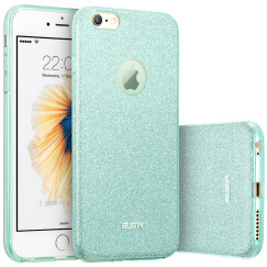 亿色（ESR）iPhone6/6s手机壳/保护套 4.7英寸苹果6/6s手机套 闪粉防摔保护软壳 彩妆系列 珊瑚绿