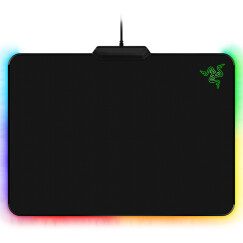 雷蛇 Razer 烈焰神虫织物版 织物表面 硬质 RGB幻彩发光 USB 游戏鼠标垫