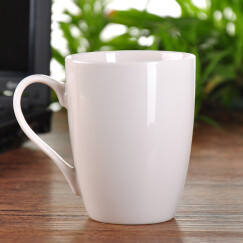 布丁瓷艺 简约陶瓷水杯马克杯大容量杯子创意咖啡杯牛奶麦片杯可定制 鼓形杯