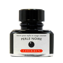 J.Herbin 法国简赫本D系列钢笔墨水天然植物染料珍珠黑30ML 130 09