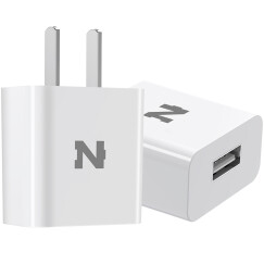 诺希(NOHON) 1A快充手机充电器/USB适配器插头 适用苹果/iphone6/6s/7/8/x plus 白色