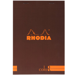 Rhodia 罗地亚 法国彩色封皮上翻横线米黄纸张笔记本 巧克力棕N16 A5 16963