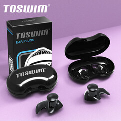 ÍØÊ¤£¨TOSWIM£© ºÚÒø×¨ÒµÓÎÓ¾¶úÈûÈáÈíÊæÊÊ·ÀË®ÌùºÏ¶úÀª³¬µ¼ÒôÓ¾¾µÏÀ´úÑÔ¿î ¶ùͯ¿î-Ä«ÓãºÚ