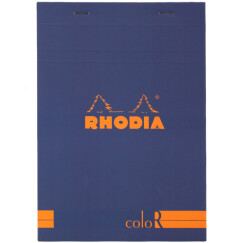 Rhodia 罗地亚 法国彩色封皮上翻横线米黄纸张笔记本 宝石蓝N16 A5 16968