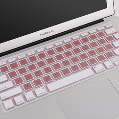 倍晶 mac苹果macbook笔记本air电脑pro13.3键盘保护13贴12彩色15膜新Pro16 透光升级版玫瑰金 12英寸/新款Pro13不带Touch Bar