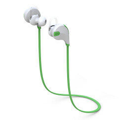 QCY QY7 运动耳机 音乐耳机 无线蓝牙耳机 蓝牙4.1 立体声 入耳式佩戴 通用 蓝牙耳机 白绿色