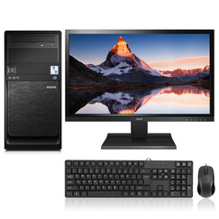 七喜 英特尔四核/九代i5-9400F六核/GTX1060独显可选组装吃鸡办公游戏台式电脑主机 电脑主机+21.5英寸显示器 整套全套 配置四:九代I5-9400F/8G/1060 3G