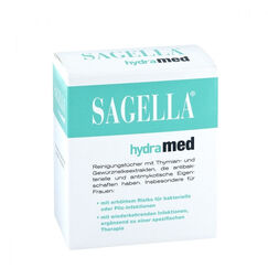 Hevert 德国女性私处护理洗液SAGELLA细菌霉菌滴虫盆腔阴噵I炎外阴I瘙痒去异味杀I菌抑I菌 Hydramed女性清洁湿纸巾10片 免敏 德国直邮原装进口