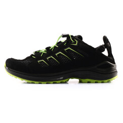 LOWA德国越野跑鞋户外跑步运动鞋透气进口低帮鞋 MADISON 男款L410481 黑色/黄绿色 42