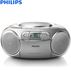 飞利浦（PHILIPS）AZ127/93 CD机 便携式磁带机 cd播放器 卡带机 学习机 胎教机 收录机 收音机 手提音响