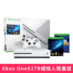微软(Microsoft) 微软Xbox OneS家庭娱乐游戏机国行主机500G/1TB Xbox One S 1TB蜡烛人限量版 标准版(含白色手柄)+体感感应器+体感适配器