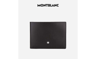 万宝龙MONTBLANC 大班系列牛皮6个信用卡袋短款钱包/钱夹 14548