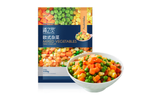 浦之灵欧式杂菜350g/袋 水果玉米粒 进口甜青豆  轻食沙拉 冷冻预制蔬菜