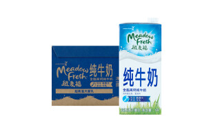 纽麦福（Meadow fresh） 新西兰进口 3.5g蛋白质 高钙全脂纯牛奶1L*12盒/箱 送礼佳选