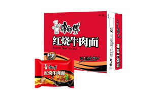 康师傅方便面整箱装 经典红烧牛肉面85g*24袋 泡面袋装速食