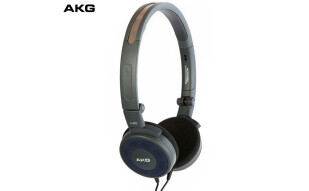 爱科技（AKG）K420 头戴式耳机 折叠便携式手机耳机 重低音 通用 音乐耳机 经典蓝色