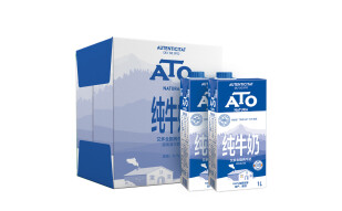 西班牙 进口牛奶 艾多(ATO) 超高温灭菌处理全脂纯牛奶 1L*6 整箱装