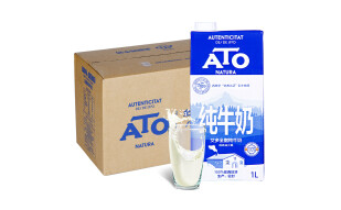 西班牙 进口牛奶 艾多（ATO）超高温处理全脂纯牛奶1L*10