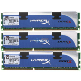 ��ʿ�٣�Kingston��HyperX  DDR3 1600 6G��2G*3�� 3ͨ����̨ʽ���ڴ�KHX12800D3LLK3/6GX