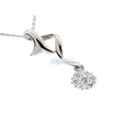 ��˸18K��һ��ӵ��ϵ��0.15ct��ʯ��׹ �����ƺ�