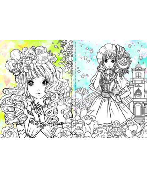 蜜桃俏公主涂色:梦幻新娘