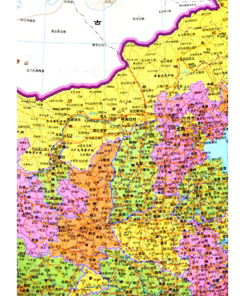 中华人民共和国地图(竖版)图片