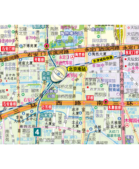 2015北京六环地图(等比例尺分幅·不变形版)图片