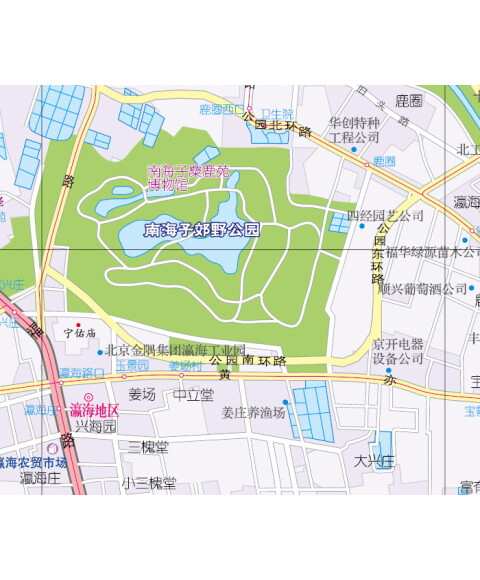 2015北京六环地图(等比例尺分幅·不变形版)图片