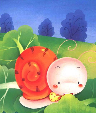 噜噜熊·小虫子绘本故事:小蜗牛