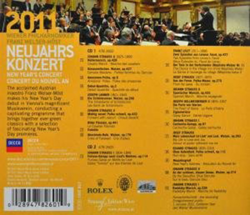 进口CD 环球 2011年维也纳新年音乐会(2CD) 