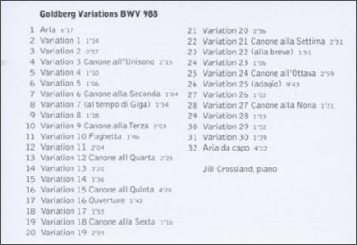 进口CD 华纳 巴赫:哥德堡变奏曲(CD) - 进口CD