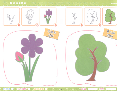 小笨熊动漫·儿童快乐画室:分步学画(花草树木)